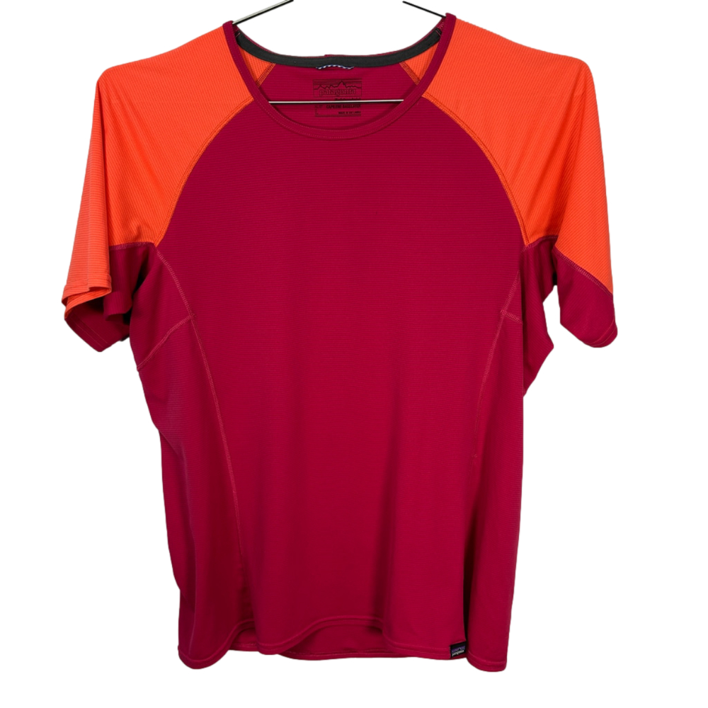 Patagonia Raspberry Capilene Base‎ Layer T-shirt Large